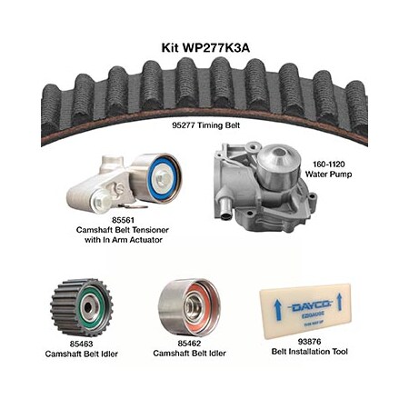 Dayco 97-99 Subaru Water Pump Kit, Wp277K3A WP277K3A